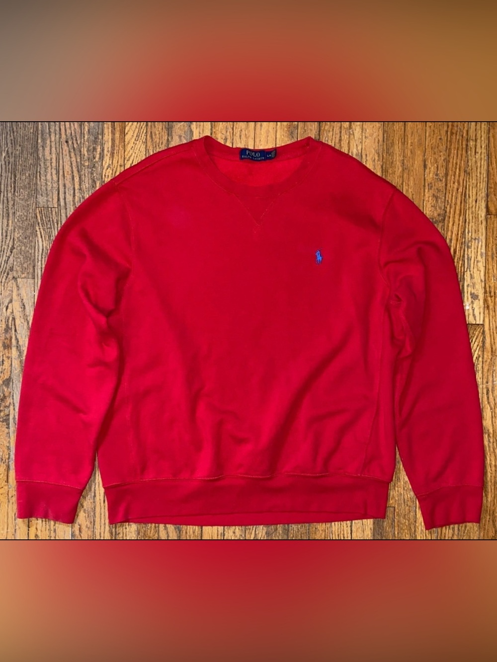Ralph Lauren Men's Red Crewneck Sweatshirt